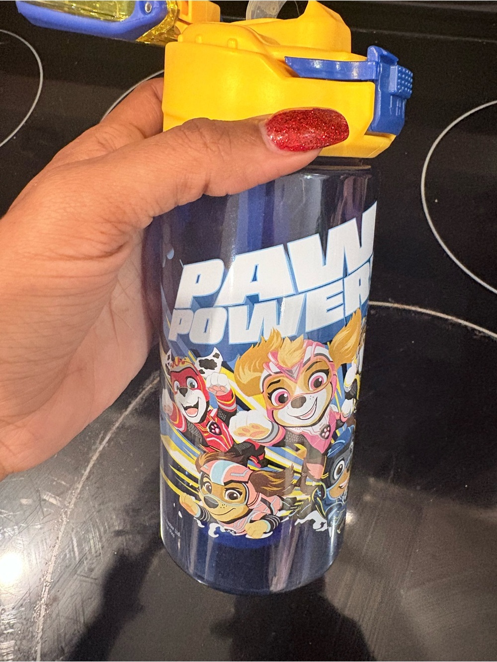Paw Patrol PAW Power Water Bottle - Navy Blue & Yellow